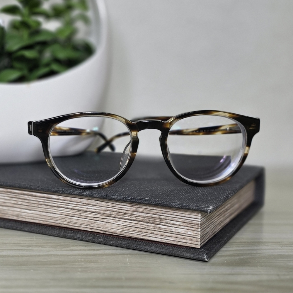 Warby Parker Glasses, Percy, Striped Sassafras, Frames Only